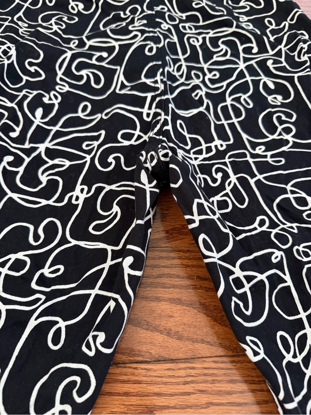 Lucy & Yak Camden Pants – Black & White Squiggle Print | W28/L30 - Picture 7 of 9